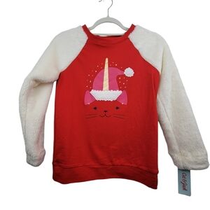 Cat & Jack Cat Unicorn Christmas Outfit/PJs Size Large